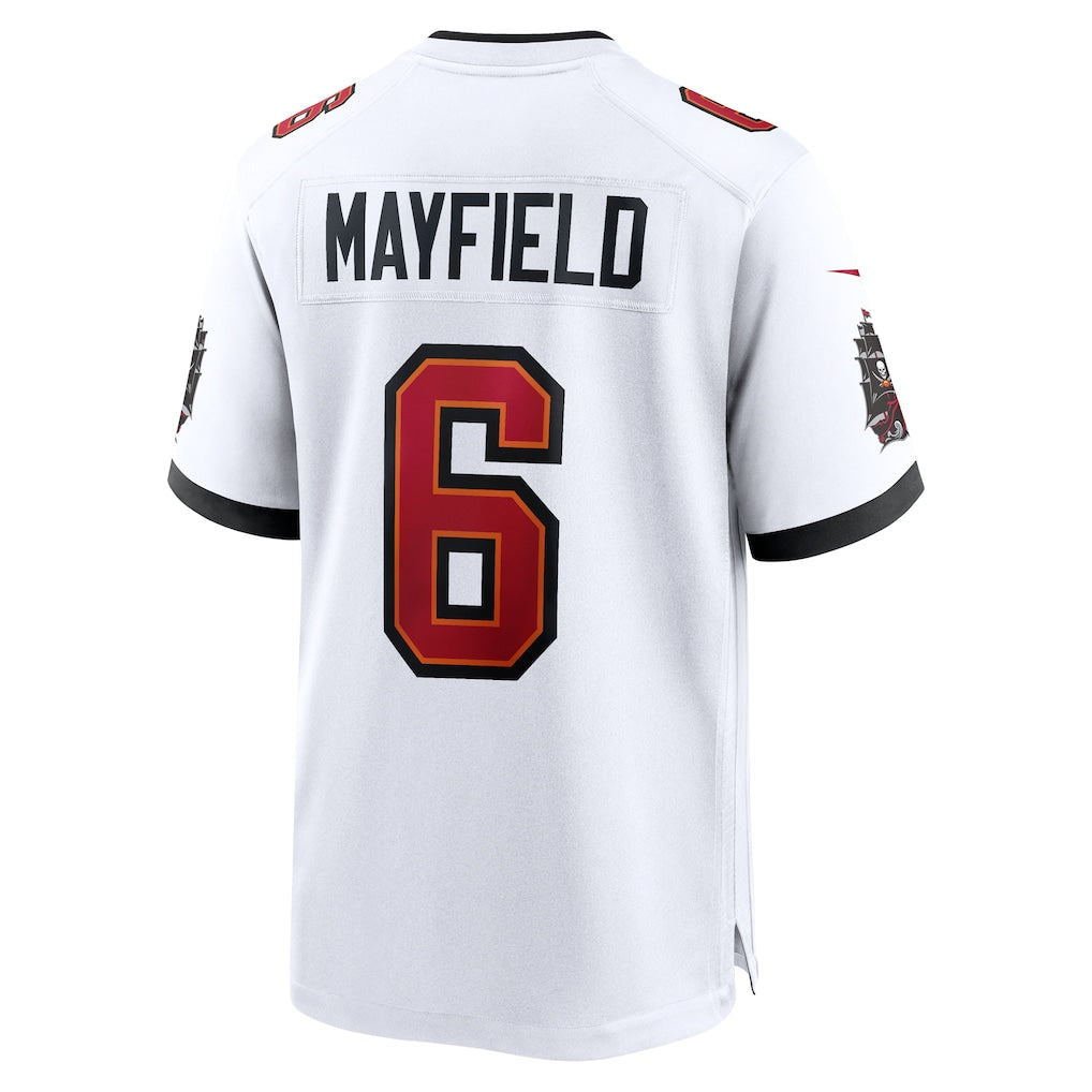 TB.Buccaneers #6 Baker Mayfield White Away Game Jersey