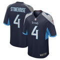 Ryan Stonehouse Tennessee Titans  Game   Jersey - Navy
