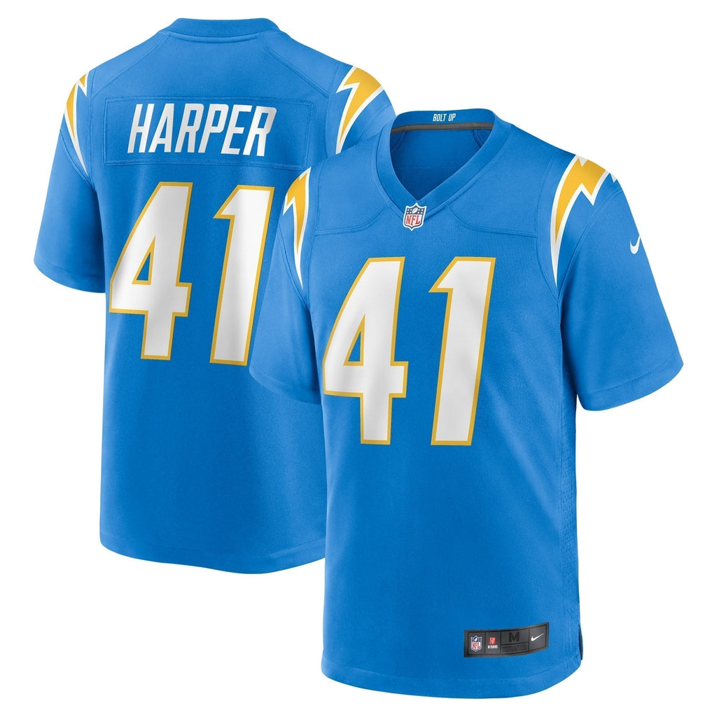 Thomas Harper Los Angeles Chargers  Team Game Jersey -  Powder Blue