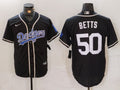 Men's Los Angeles Dodgers Mookie Betts Black Replica Team Jersey