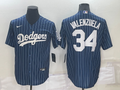 Men's Los Angeles Dodgers Fernando Valenzuela Blue Fashion Baseball Jersey