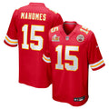 Men's Kansas City Chiefs Patrick Mahomes  Red Super Bowl LIX Game Jersey