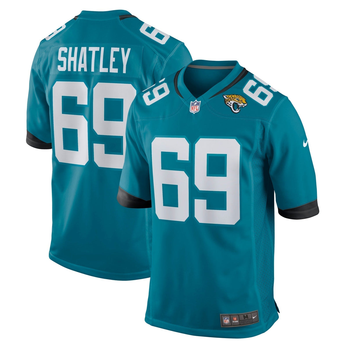 Tyler Shatley Jacksonville Jaguars  Game Jersey - Teal