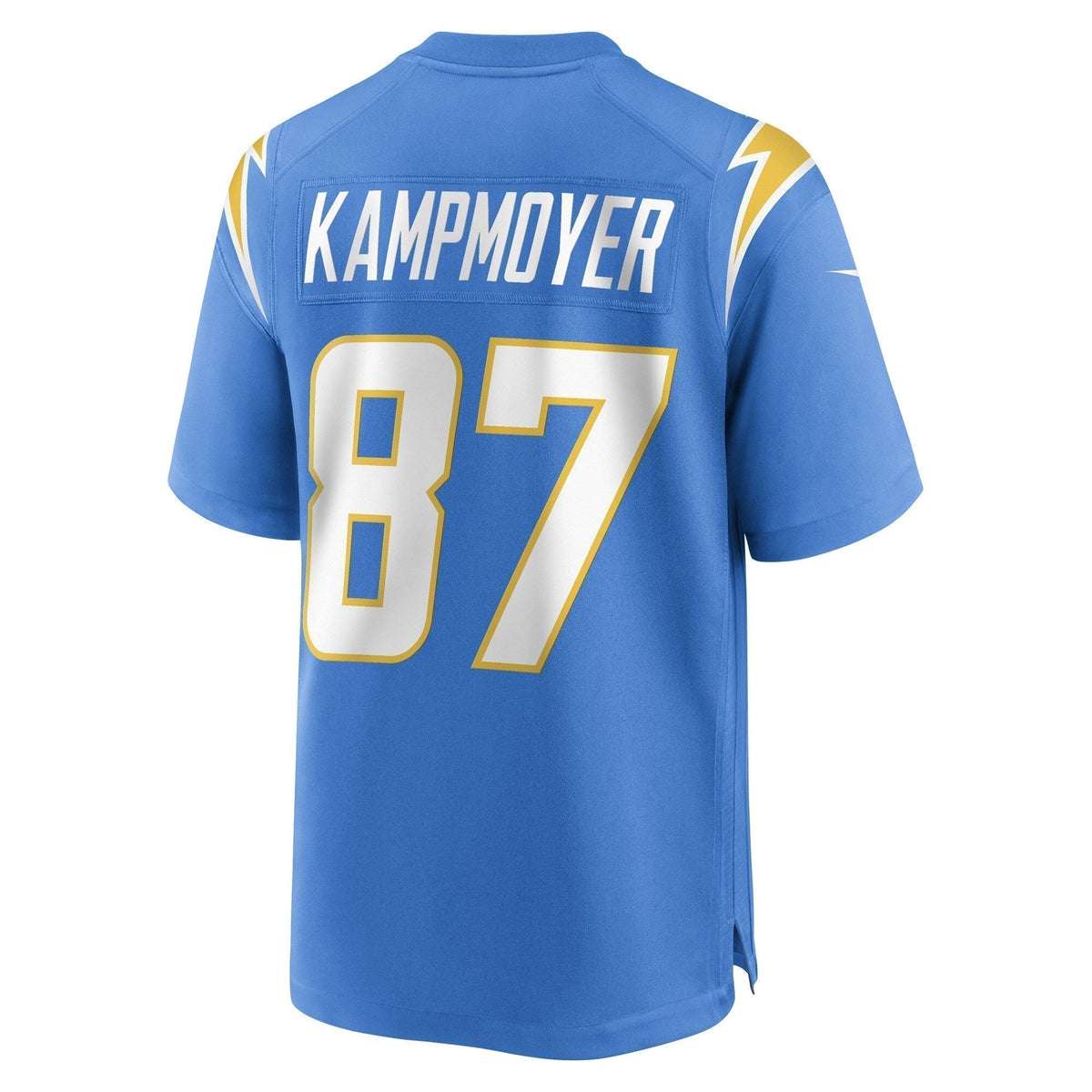 Hunter Kampmoyer Los Angeles Chargers  Game   Jersey - Powder Blue