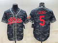 Men's San Francisco 49ers Trey Lance Grey Camouflage Game Jersey Joint Edition