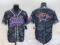 Men's Buffalo Bills Grey Camouflage Game Jersey