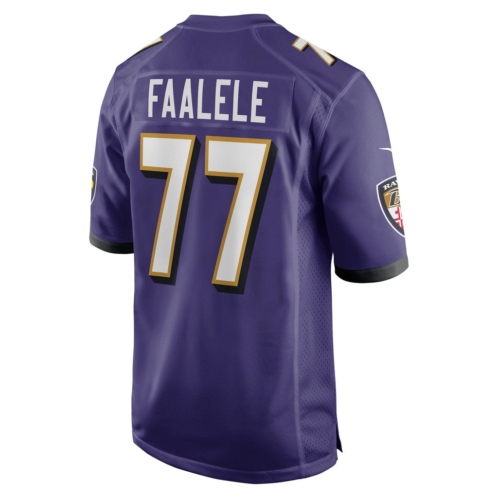 Daniel Faalele Baltimore Ravens    Game Jersey - Purple