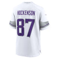 M.Vikings #87 T.J. Hockenson White Alternate Game Player Jersey