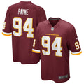 Daron Payne Washington Football Team  Game   Jersey - Burgundy