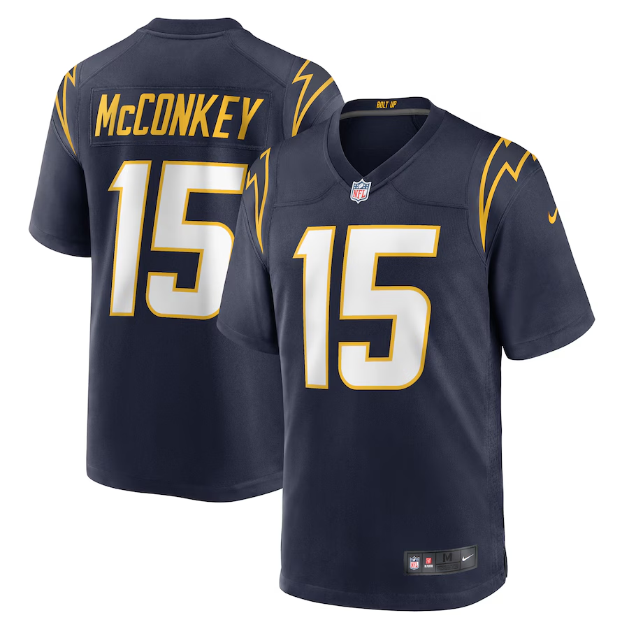 Los Angeles Chargers Ladd McConkey  Navy Alternate Game Jersey