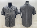Men's Seattle Seahawks Gray Game Blank Jersey1