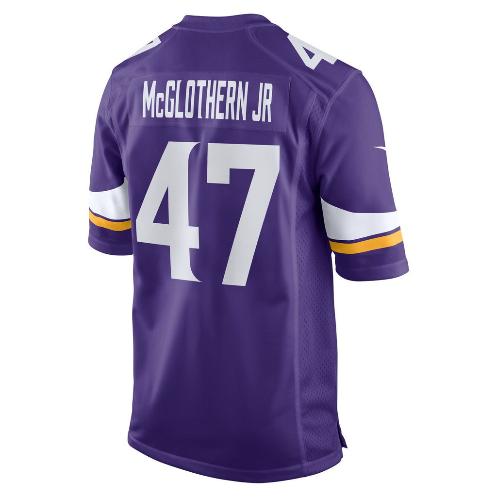 Dwight McGlothern Jr. Minnesota Vikings  Game Jersey -  Purple