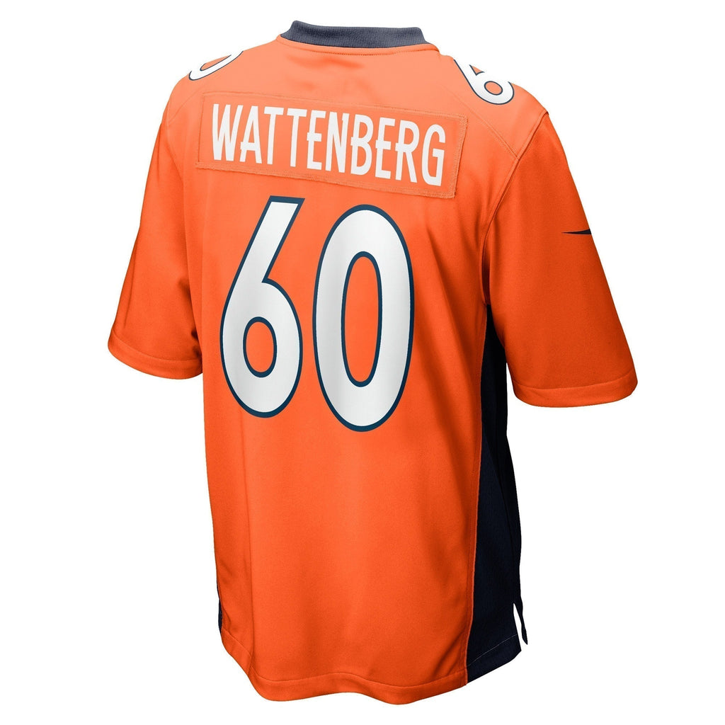 Luke Wattenberg Denver Broncos  Game   Jersey - Orange
