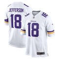 Justin Jefferson Minnesota Vikings  Game   Jersey - WhiteYOUTH