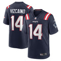 Tristan Vizcaino New England Patriots  Home Game   Jersey - Navy