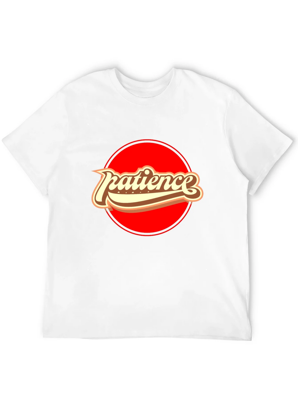 Patience Retro Graphic T-Shirt - Comfort Black Tee