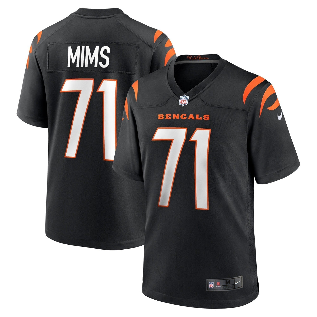 Amarius Mims Cincinnati Bengals    Game Jersey - Black
