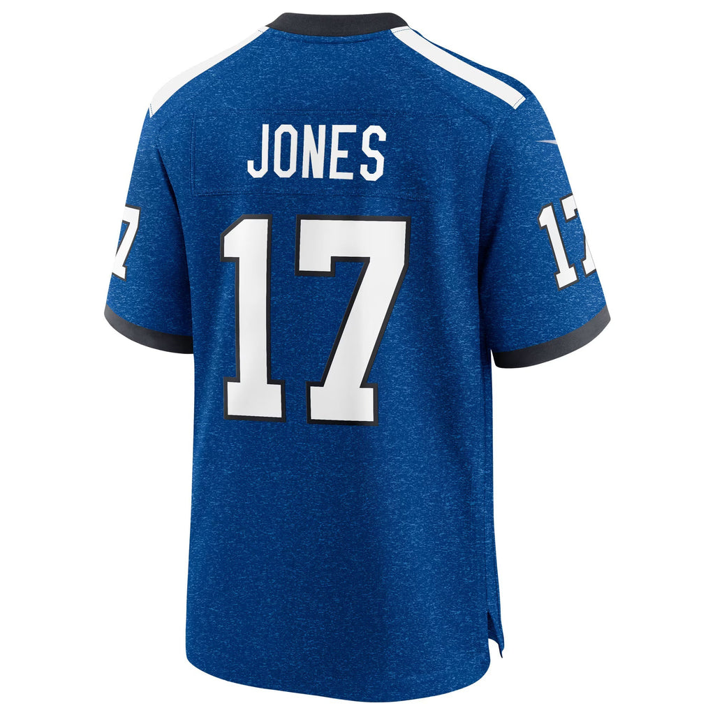 Indianapolis Colts Daniel Jones Heather Royal Alternate 2 Indiana Nights Game Jersey