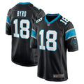 Damiere Byrd Carolina Panthers Game   Jersey - Black
