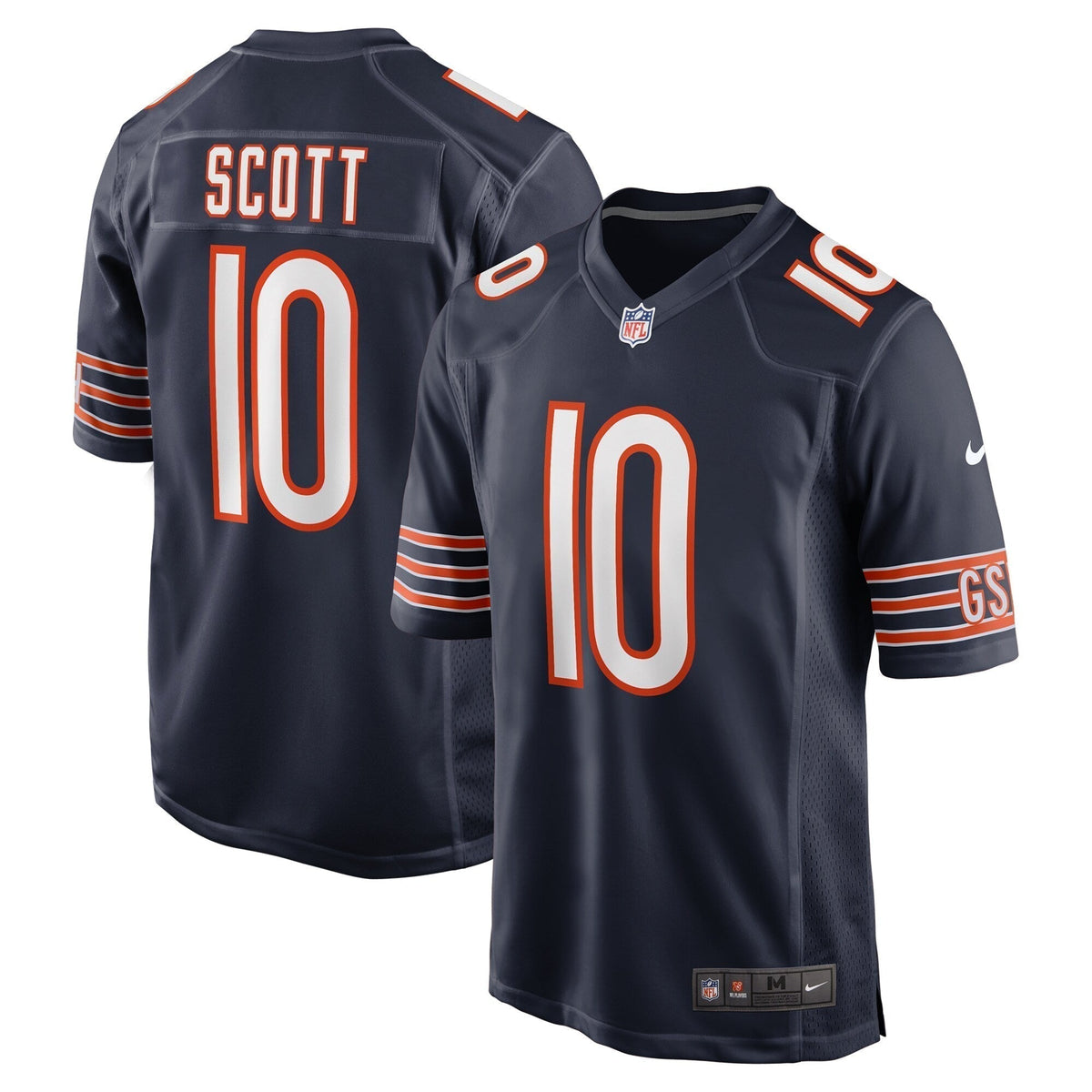 Tyler Scott Chicago Bears   Game Jersey -  Navy