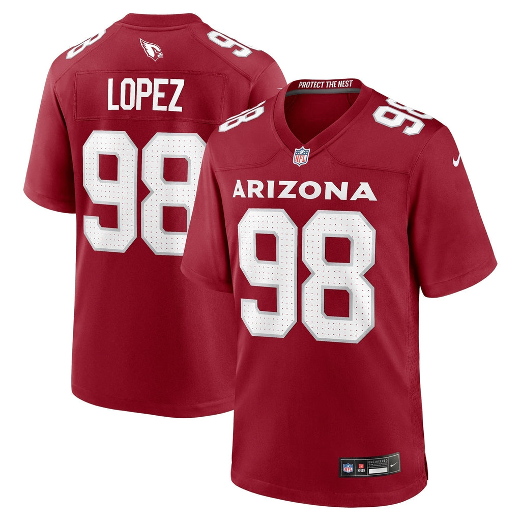 Roy Lopez Arizona Cardinals  Team Game Jersey -  Cardinal