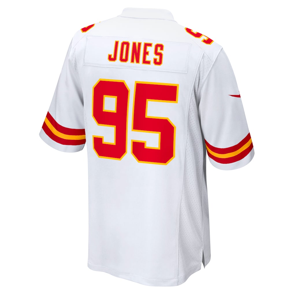 KC.Chiefs #95 Chris Jones White Game Jersey