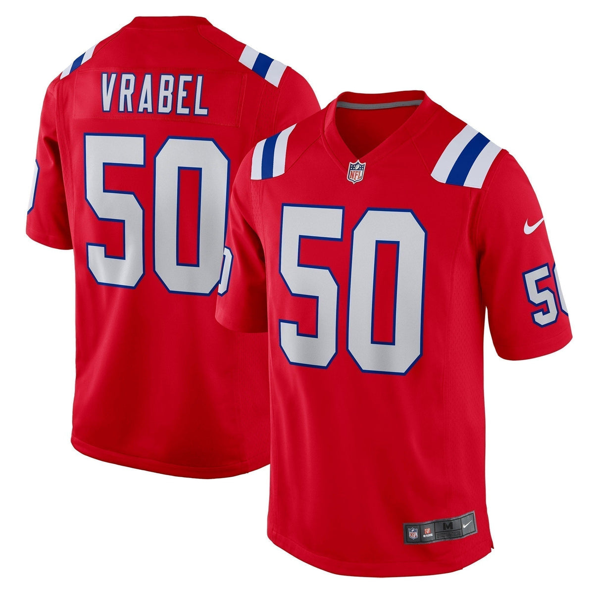 Mike Vrabel New England Patriots  Retired   Alternate Game Jersey - Red