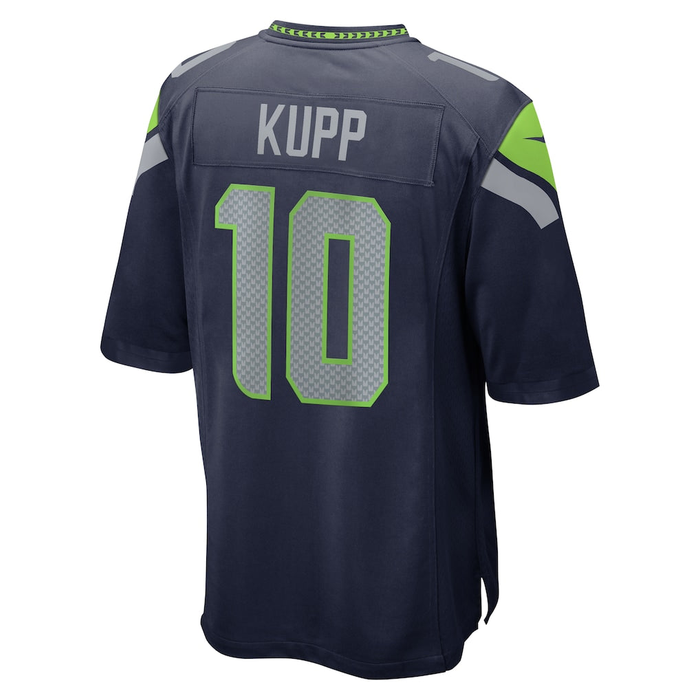 S.Seahawks #10 Cooper Kupp College Navy Team 50th Season Game Jersey
