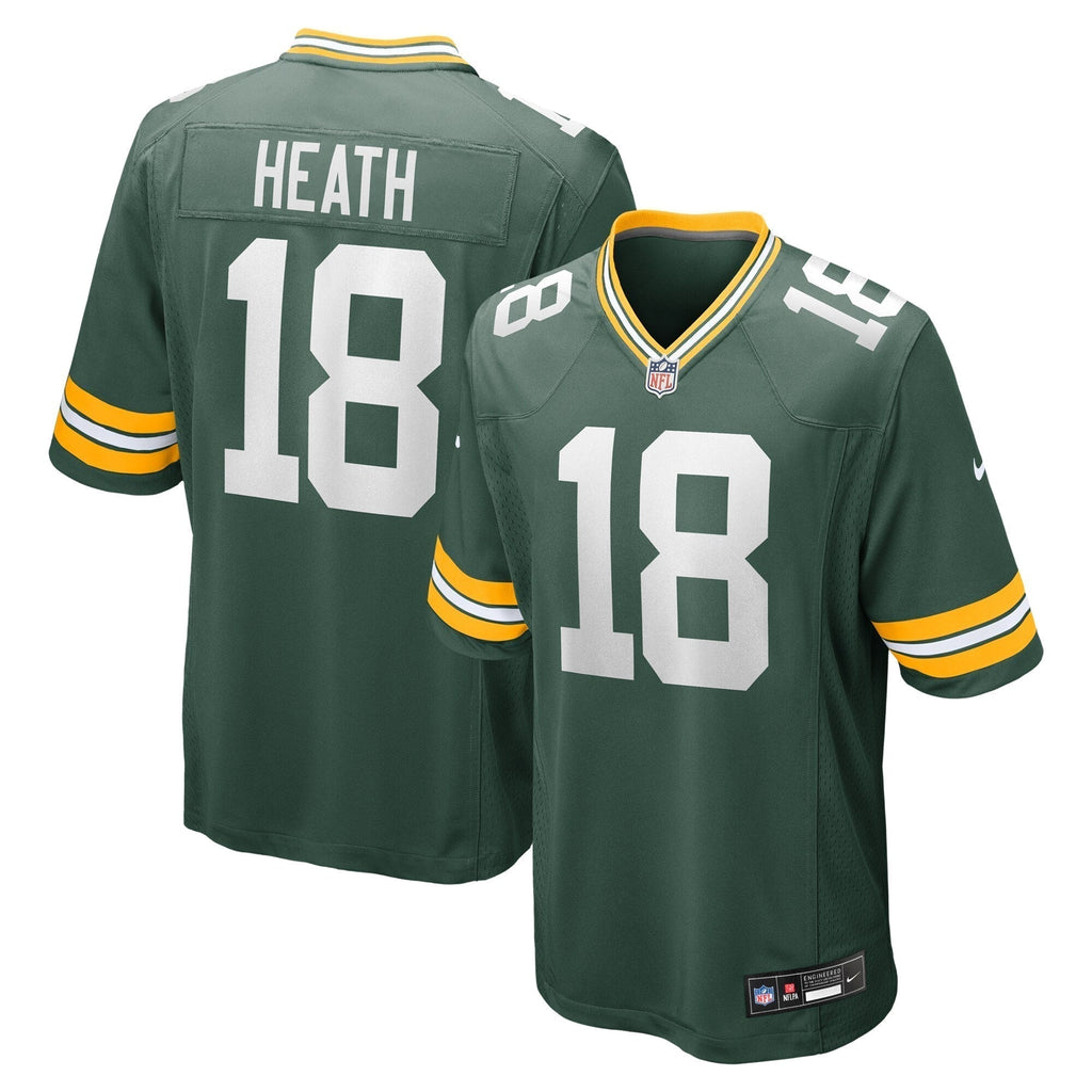 Malik Heath Green Bay Packers   Game Jersey -  Green