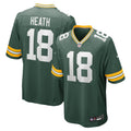 Malik Heath Green Bay Packers   Game Jersey -  Green