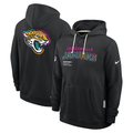 Men's Jacksonville Jaguars  Black 2025 NFL Crucial Catch Sideline Standard Issue Dri-FIT Hoodie