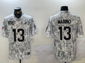 Men's Miami Dolphins Dan Marino Arctic Camo 2024 Salute to Service Retired Player Limited Jersey