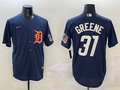 Men's Detroit Tigers Riley Greene #31 Navy Limited Player Jersey1