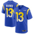 Kurt Warner Los Angeles Rams  Game Retired   Jersey - Royal