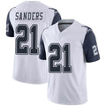 D.Cowboys #21 Deion Sanders White Team Color Rush Vapor Limited Jersey