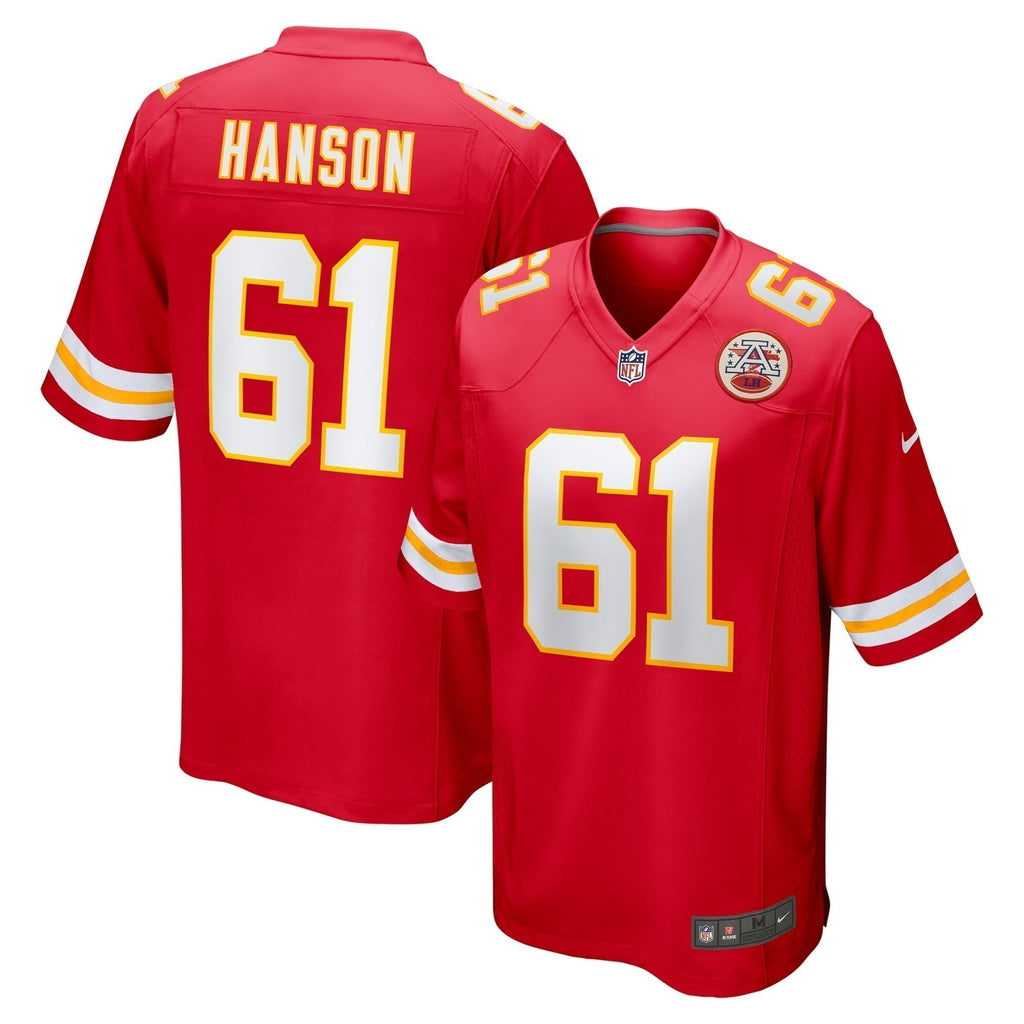 C.J. Hanson Kansas City Chiefs   Game Jersey -  Red