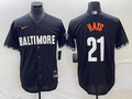 Men's Baltimore Orioles Austin Hays Black 2023 City Connect Replica Player Jersey