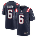 Javon Baker New England Patriots  Team Game Jersey -  Navy