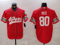 Men's San Francisco 49ers Jerry Rice Scarlet Game Player Jersey