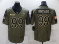 Men's Los Angeles Rams Aaron Donald Brown Game Player Jersey