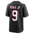 A.Falcons #9 Michael Penix Jr. Black Alternate Game Jersey