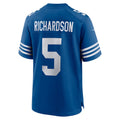 IN.Colts #5 Anthony Richardson Royal Game Jersey
