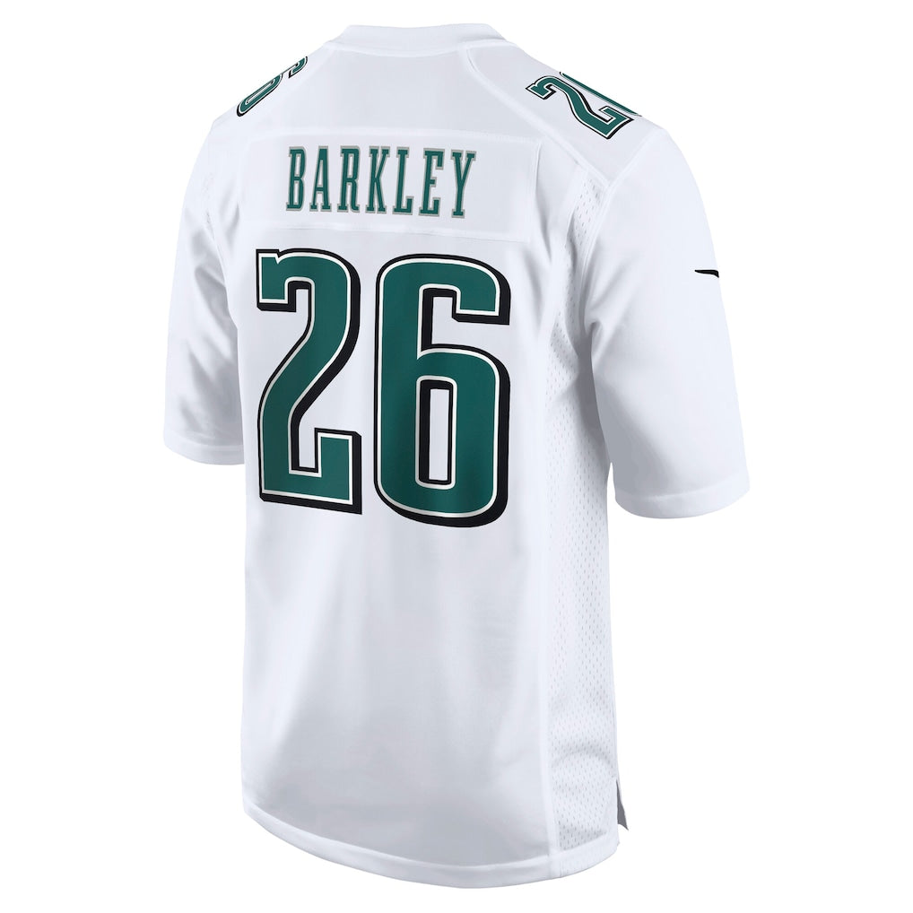 P.Eagles #26 Saquon Barkley Tundra White Fashion Game Jersey
