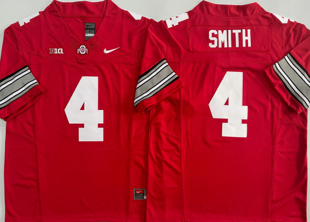 2025 Men's Jeremiah Smith #4 Ohio State OSU Jersey Buckeyes Stitched