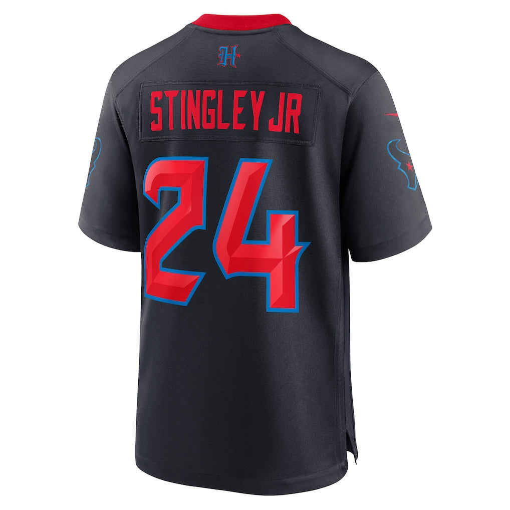H.Texans #24 Derek Stingley Jr. Navy Game Jersey