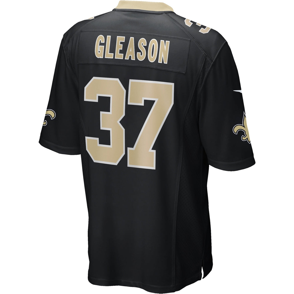 Steve Gleason New Orleans Saints  Game Retired   Jersey - Black