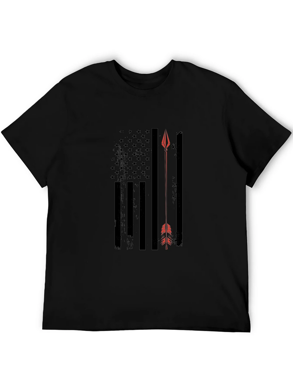 American Flag Arrow T-Shirt - Patriotic Design