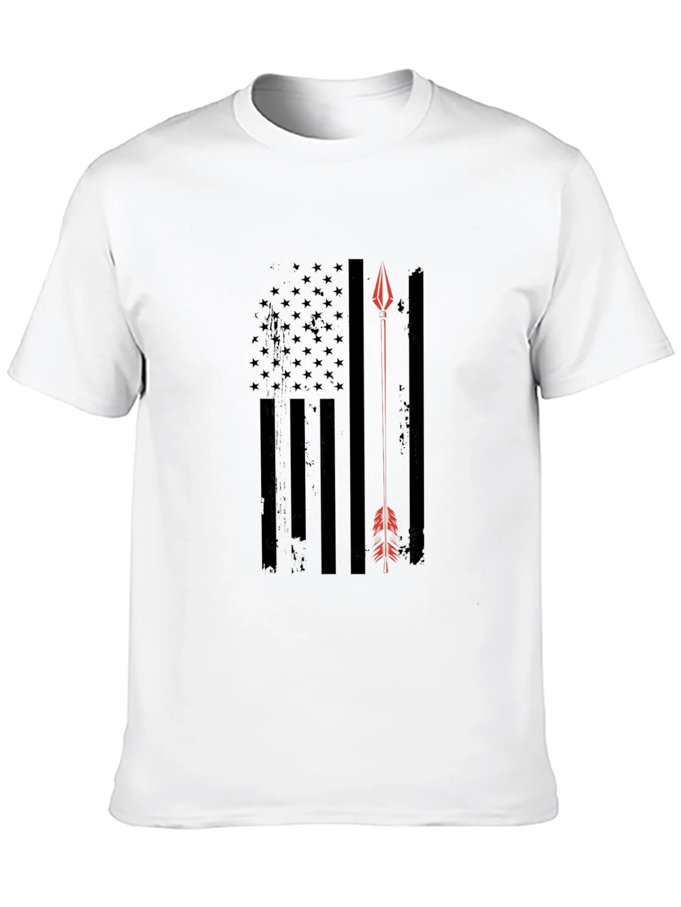 American Flag Arrow T-Shirt - Patriotic Design
