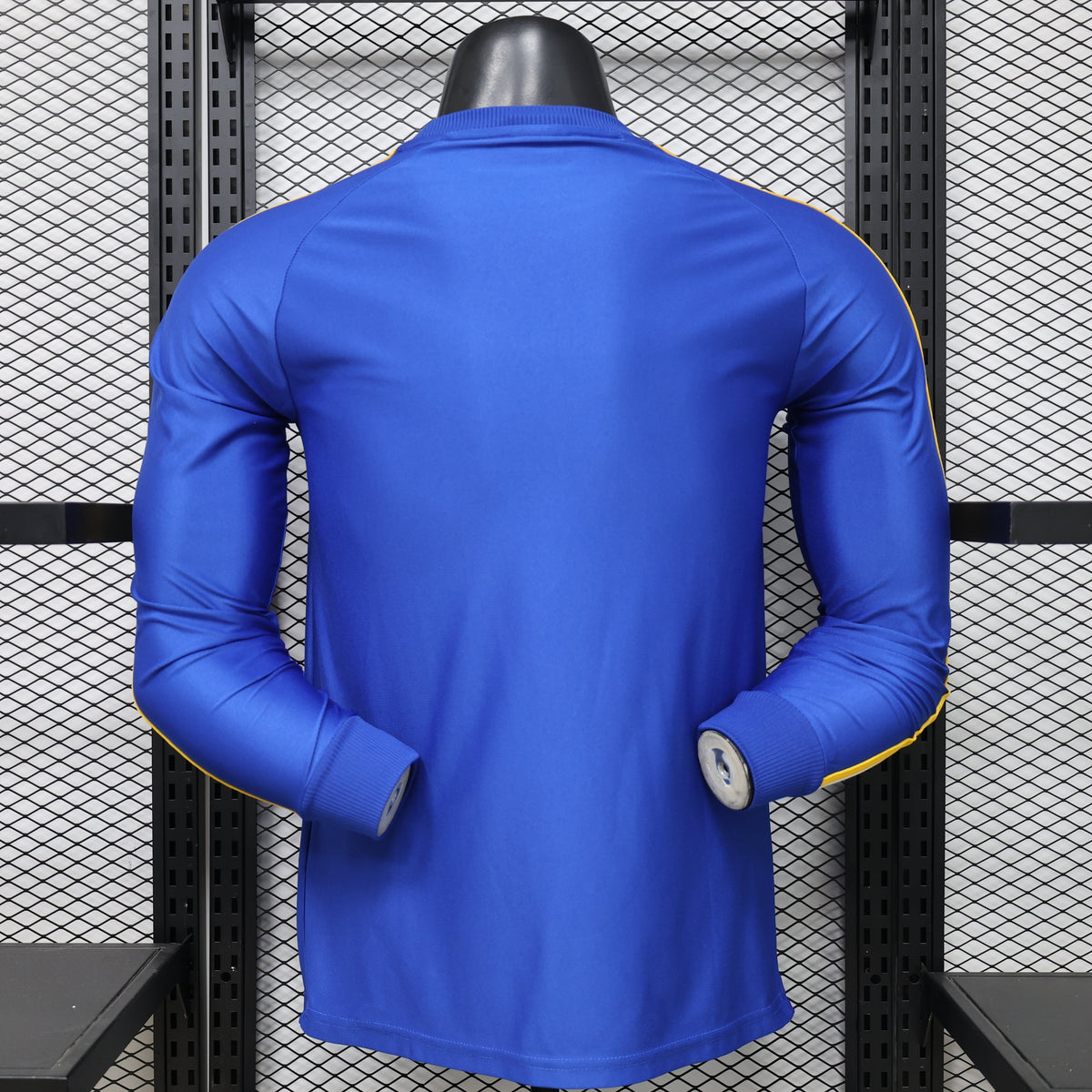 2026 Real Madrid (Blue) Casual Retro Player Version Jersey (Long Sleeve)