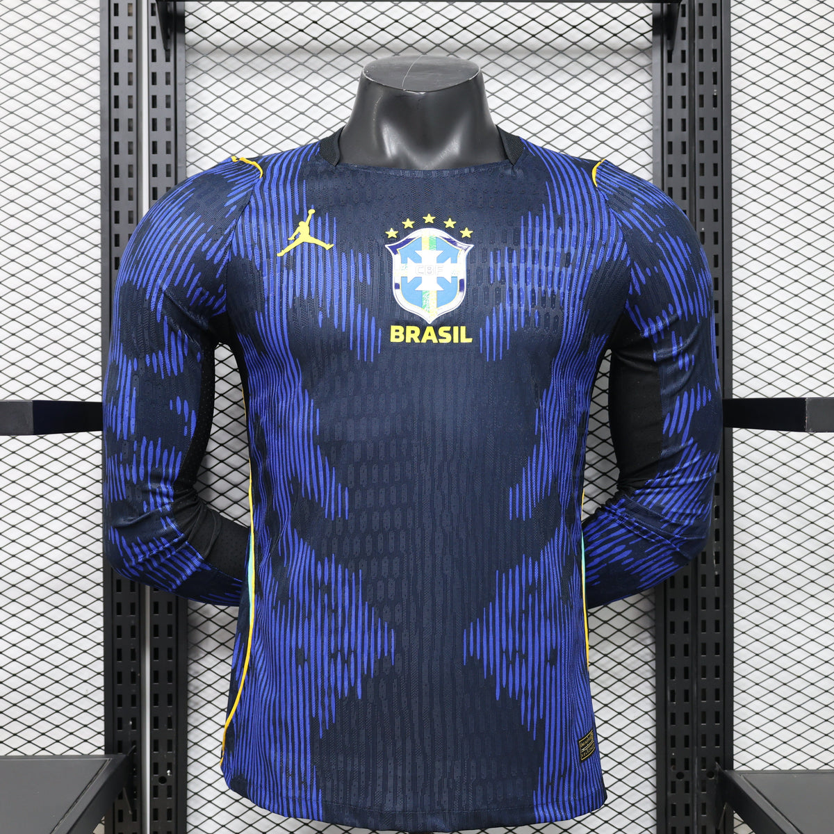 2026 Brazil Away Player Version Jersey (1:1 Authentic Stitching)  Sizes S3XL (Long Sleeve)